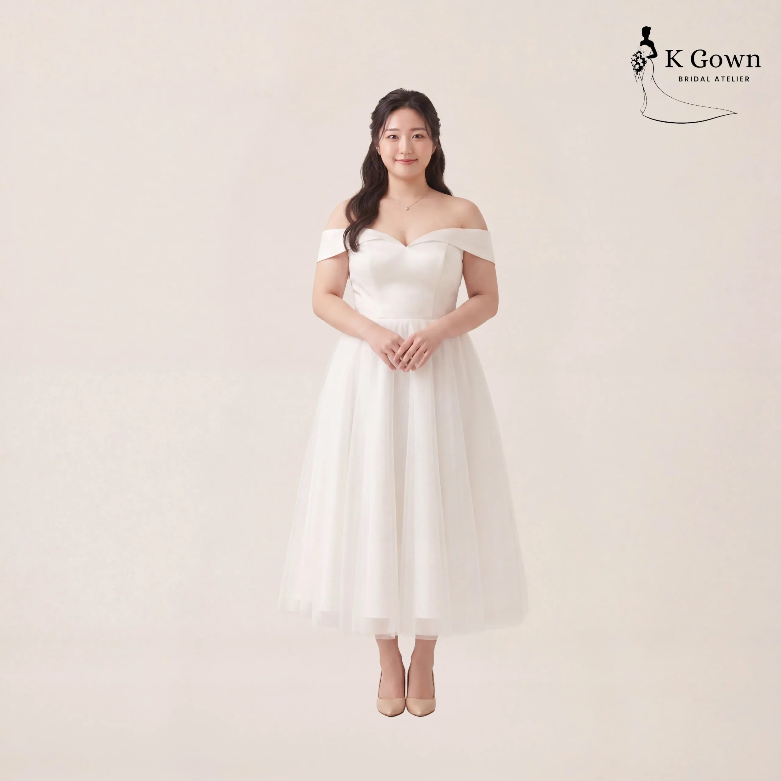 [UK12-UK22] KGOWN-PLUS-SIZE-OFF-SHOULDER-MIDI-TULLE-ROM-GOWN-SINGAPORE