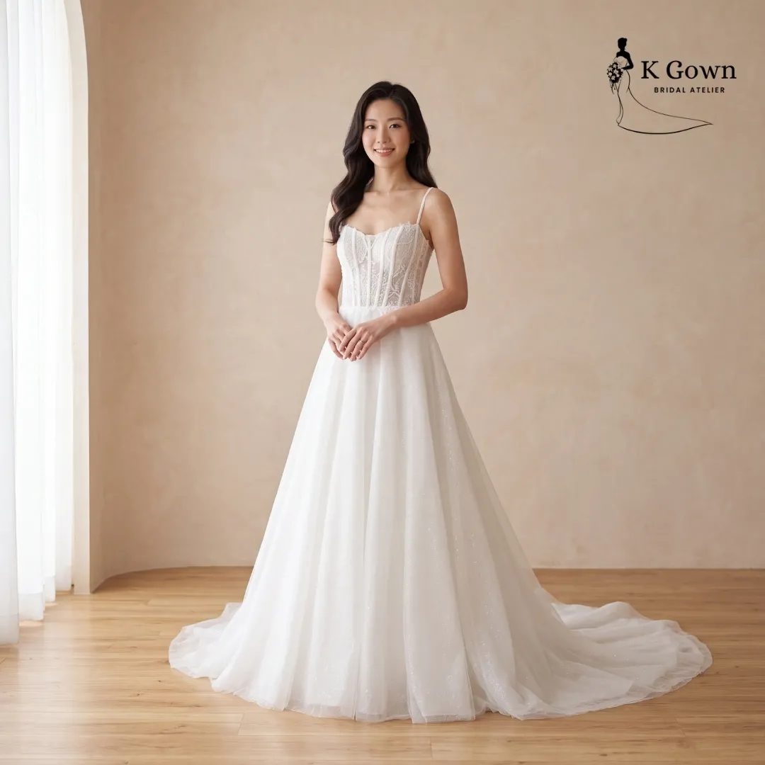 WEDDING GOWN CATALOGUE SINGAPORE 41 SINGAPORE BRIDAL GOWN PAGHETTI-STRAP-LACE-CORSET-A-LINE-WEDDING-GOWN-SINGAPORE-FRONT