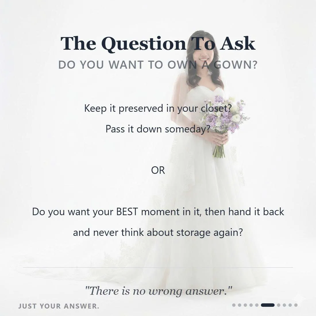 BOTH OPTIONS ALLOW YOU TO SECURE A SINGAPORE WEDDING GOWN BELOW $1000 — THE DECISION DEPENDS ON PERSONALITY.