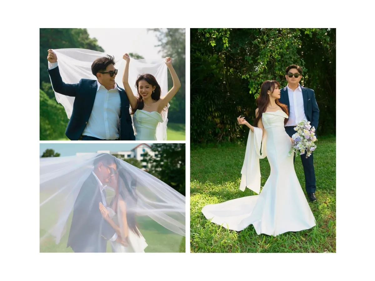 FINDING PRE-WEDDING SHOOT LOCATIONS SINGAPORE: DO THIS INSTEAD 30 SINGAPORE BRIDAL GOWN K GOWN REAL WEDDING COUPLE