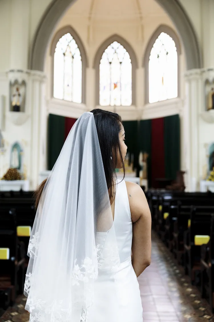 CUSTOM WEDDING DRESS SINGAPORE 20 SINGAPORE BRIDAL GOWN PLACEHOLDER PHOTO — PENDING MARYANNE'S REAL CUSTOMISED TEA CEREMONY GOWN PHOTO