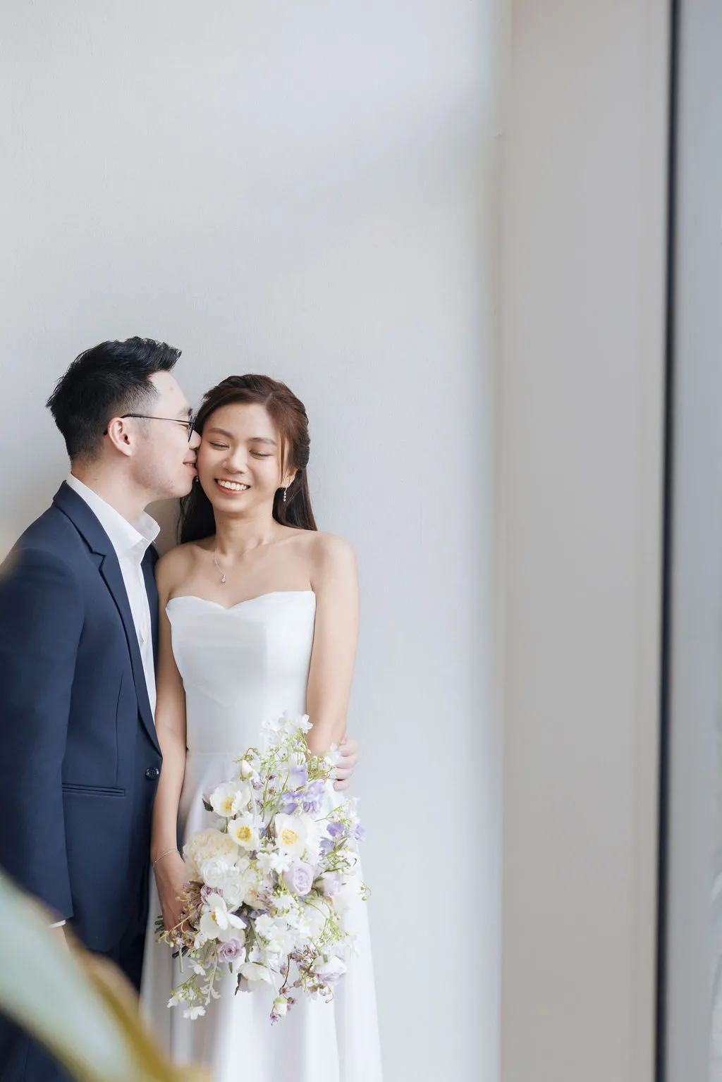 BRIDE DURING A PRIVATE BRIDAL GOWN FITTING SESSION AT K GOWN